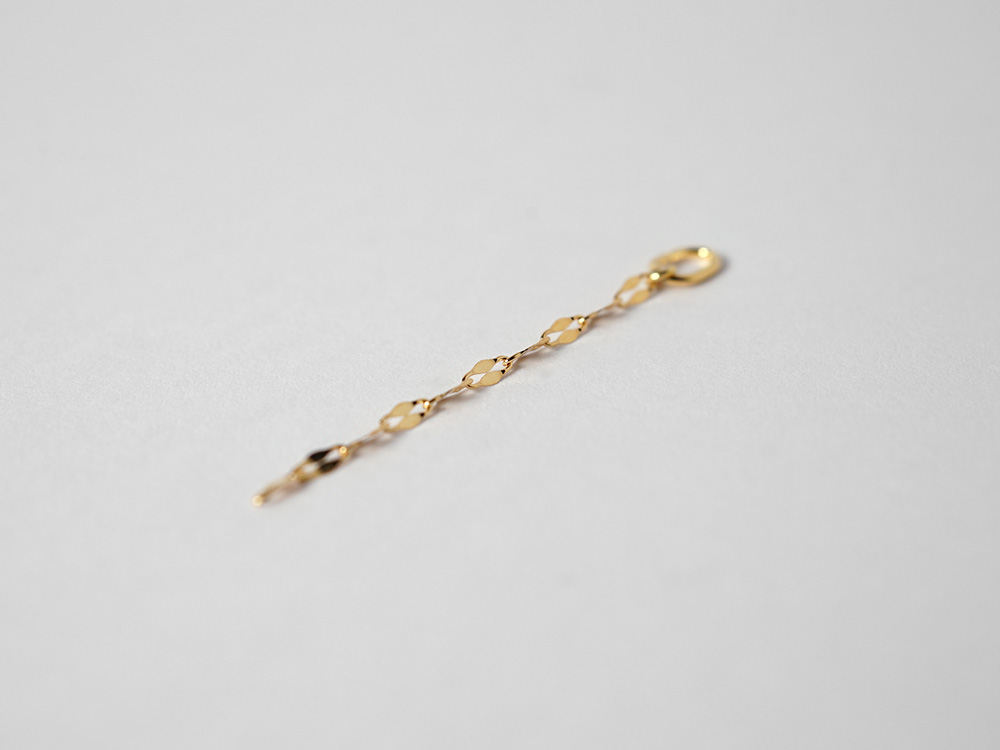 K18 エクレア チェーン ペンダントトップ ネックレストップ レディース