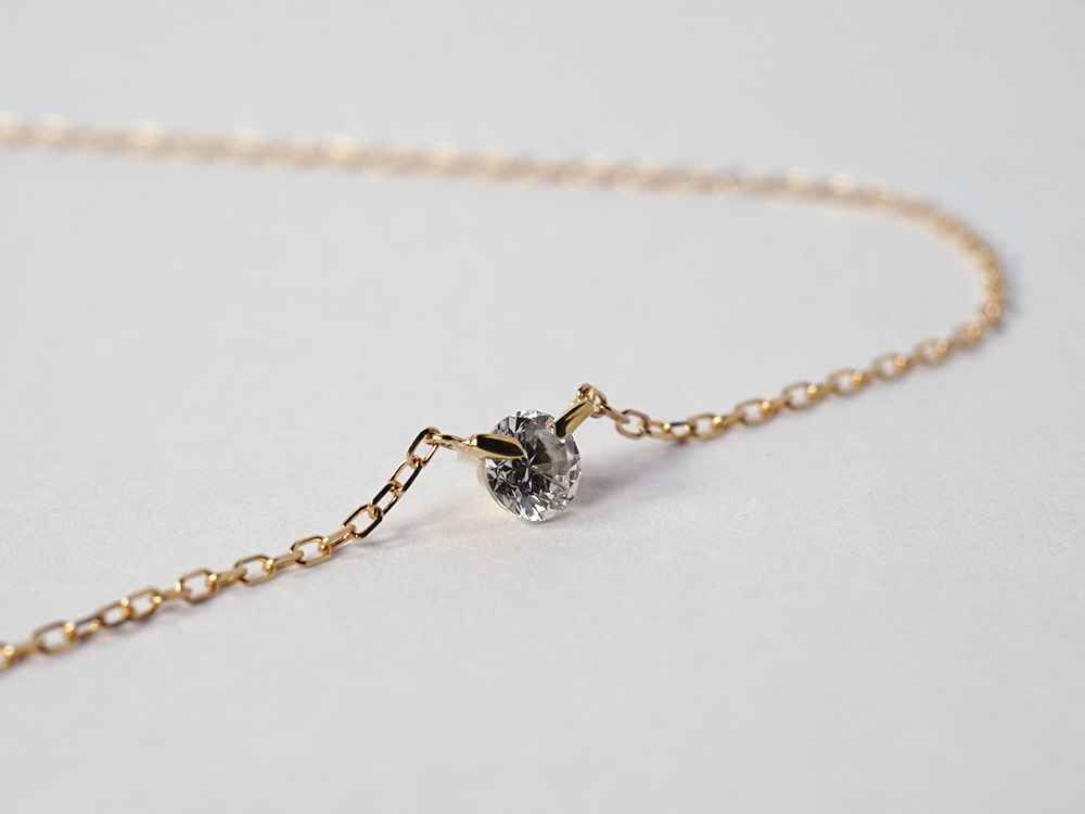 18K ステラ ダイヤモンド ネックレス 0.2ct ダイヤ 首飾り 18k 18K ステラ ダイヤモンド ネックレス 0.2ct ダイヤ 首飾り 18k