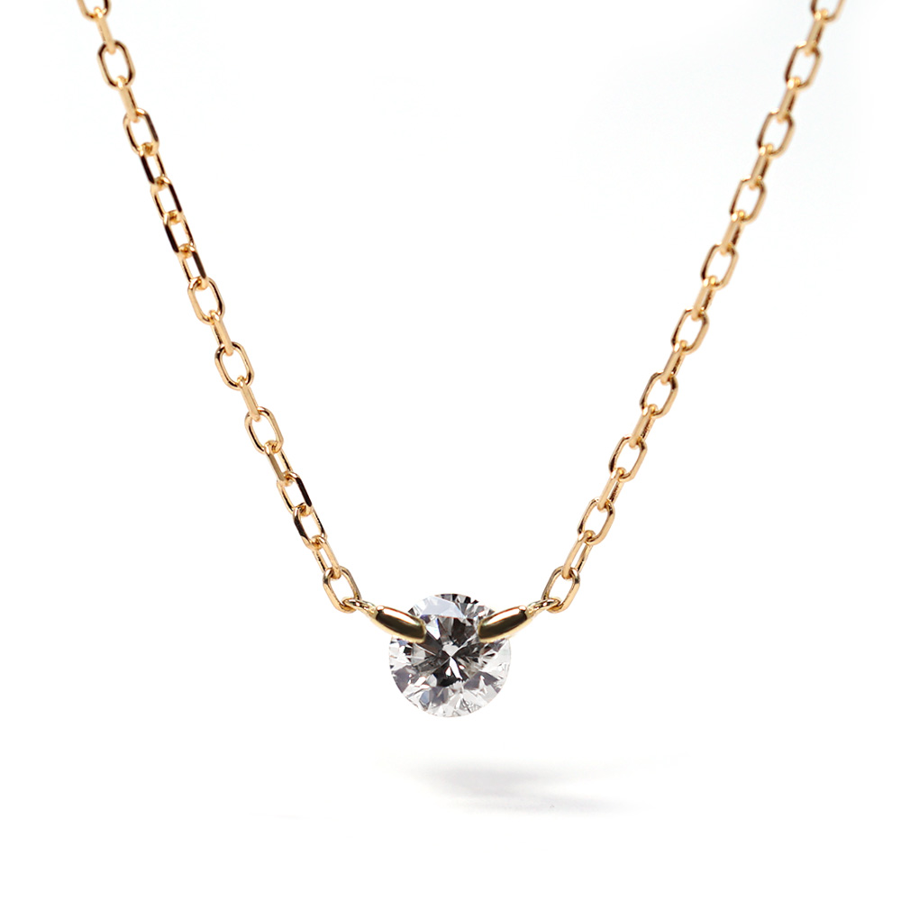 18K ステラ ダイヤモンド ネックレス 0.2ct ダイヤ 首飾り 18k