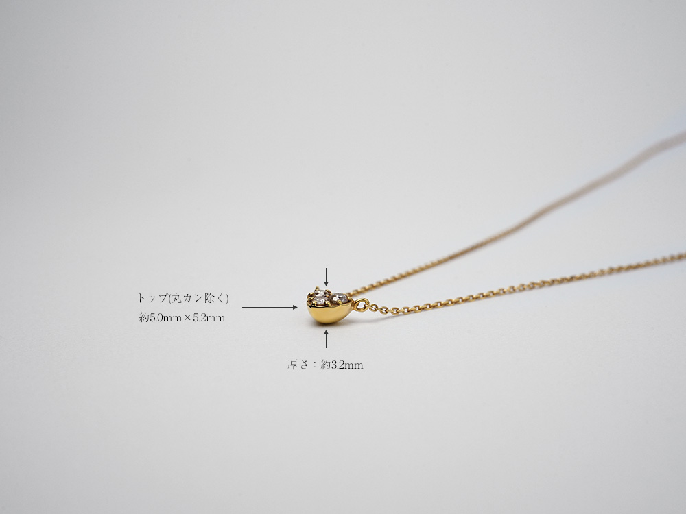 K18 ダイヤモンド プチハート ネックレス レディース 首飾り necklace