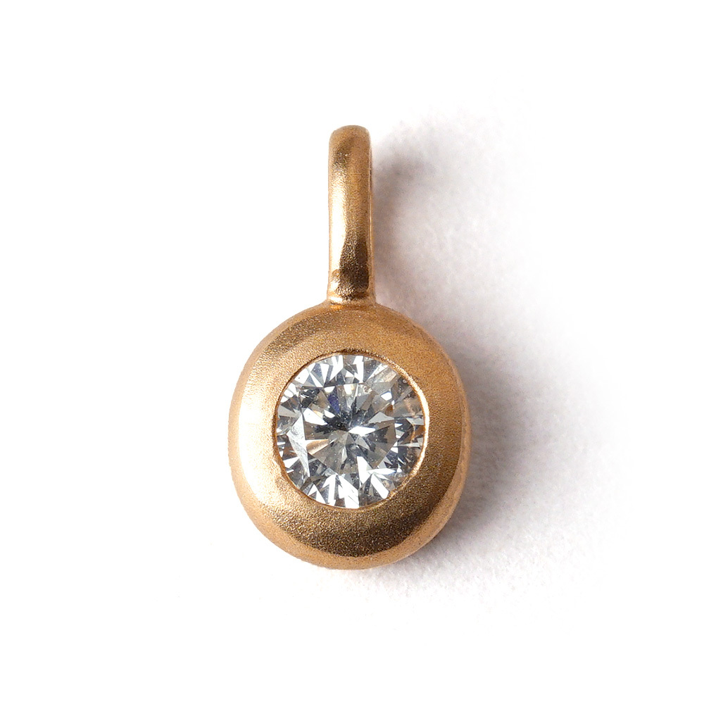 1.00ct 天然 ダイヤモンド スイング ペンダントトップ K18 回転