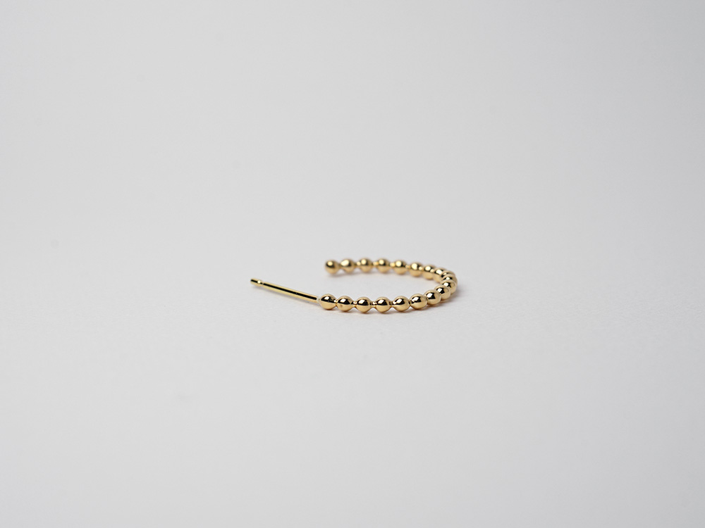 K18 プリュイ フープピアス レディース ゴールド 18k 18金