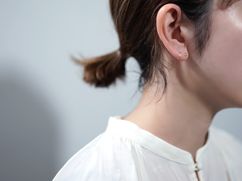 ピアス 18K ダイヤモンド スタッドピアス 0.06ct H/SIクラス