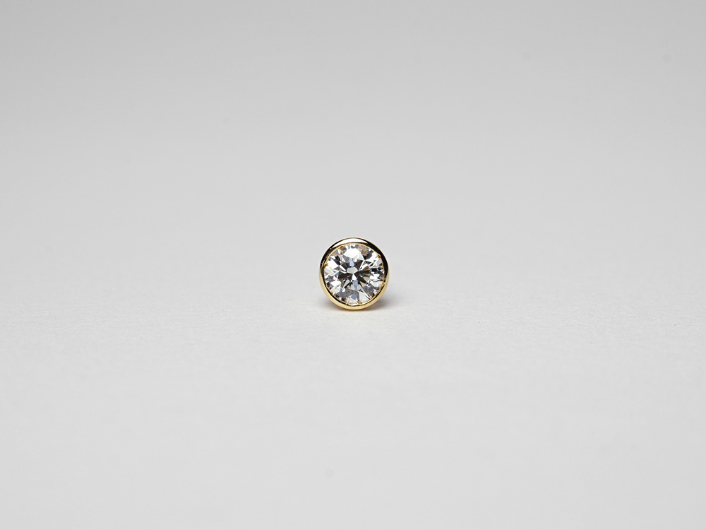 K18 ダイヤモンド スタッド ピアス 0.2ct H/SIクラス ダイヤ 18k 18金
