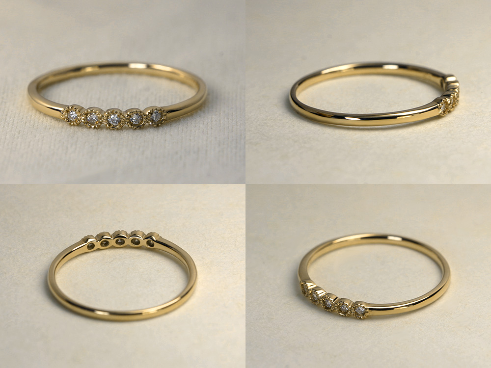 K18 ダイヤモンド ファイブ ピュア リング ダイヤ rpa1968122 : RAPA