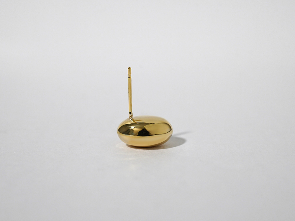 K18 ファーバ ピアス レディース 女性用 ゴールド 18K 18金 楕円