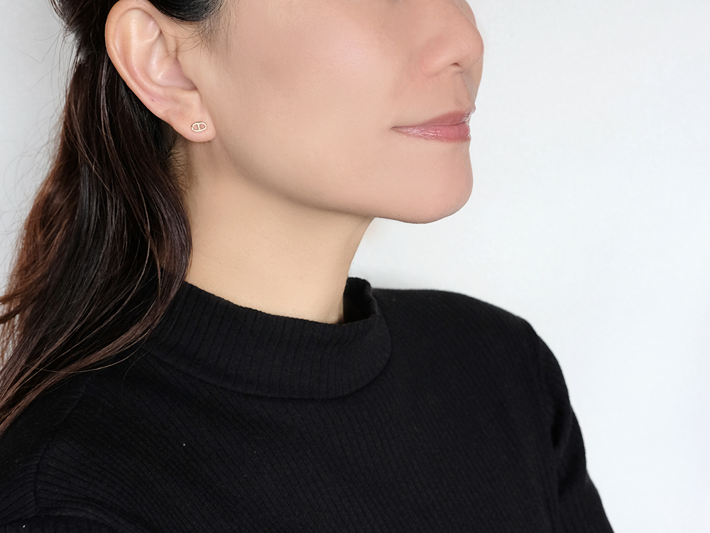 北♡【新品】あこやPtペタルチェーン♡スタッドピアス 北♡【新品