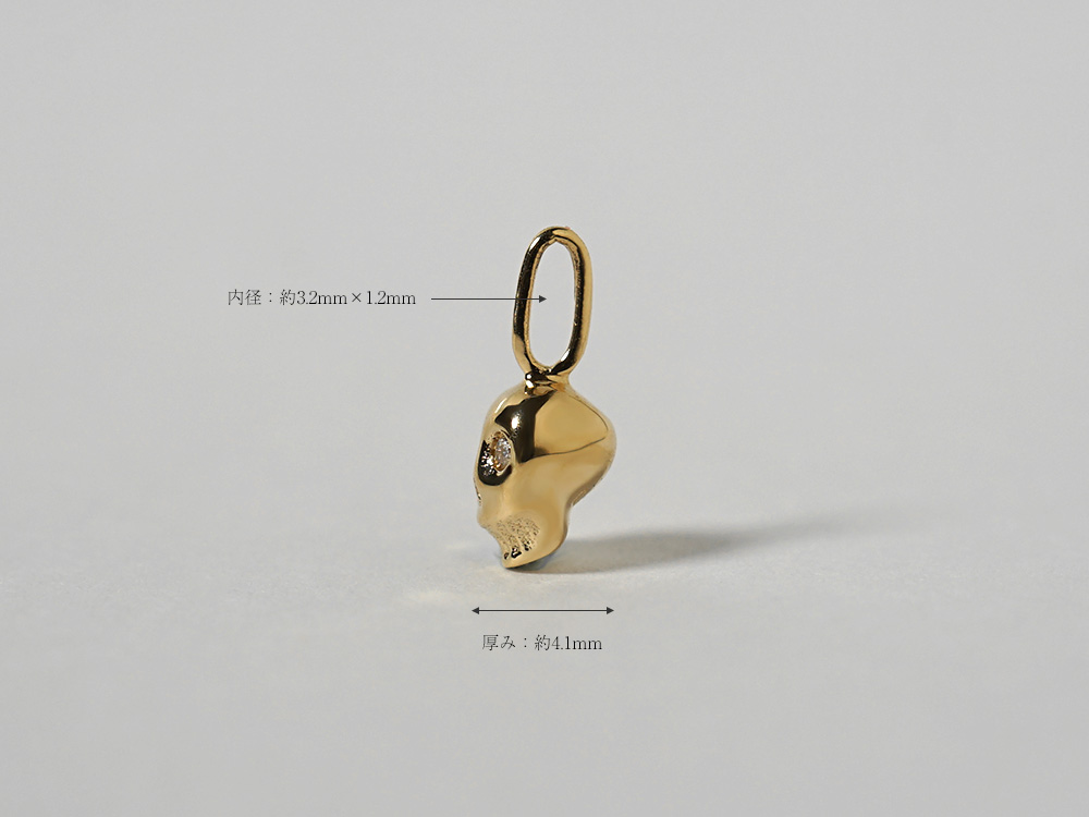 K18 ダイヤモンド ペンダントトップ カラベラ レディース 女性用 18k