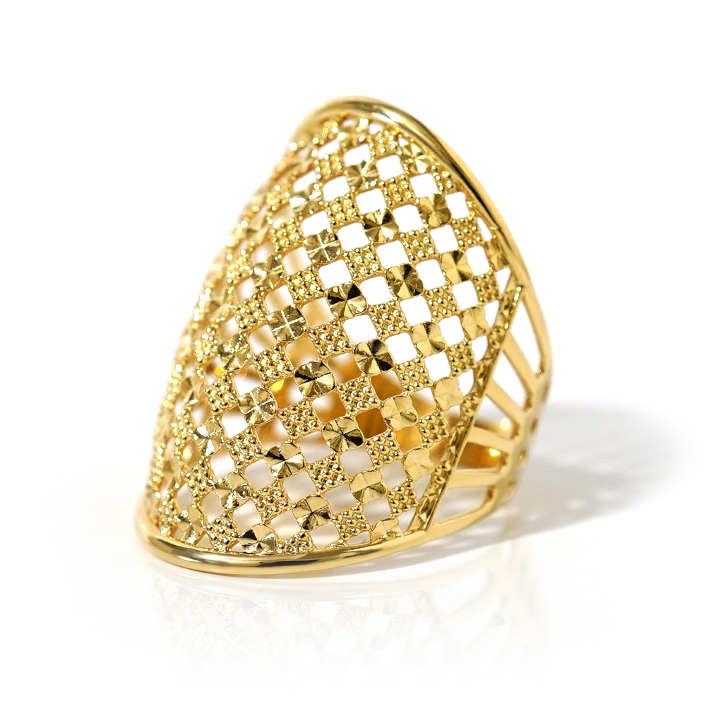 K18 シアーアーマー リング レディース 18K 18金 Pt ゴールド プラチナ