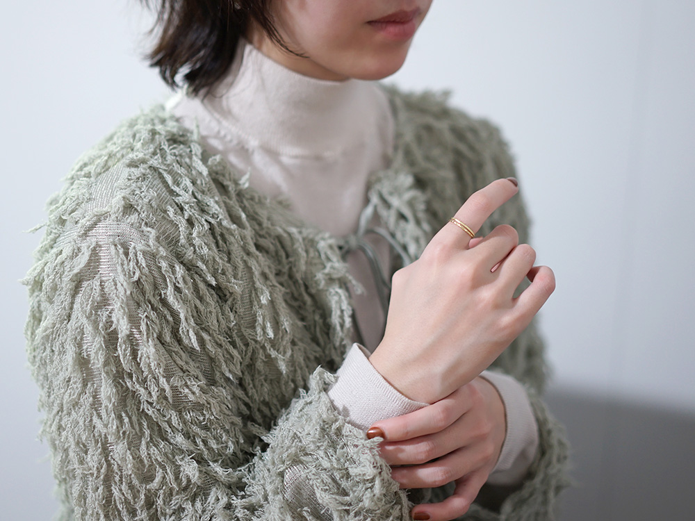 K18 ラヴァ リング レディース 女性用 18K 18金リング ピンキーリング