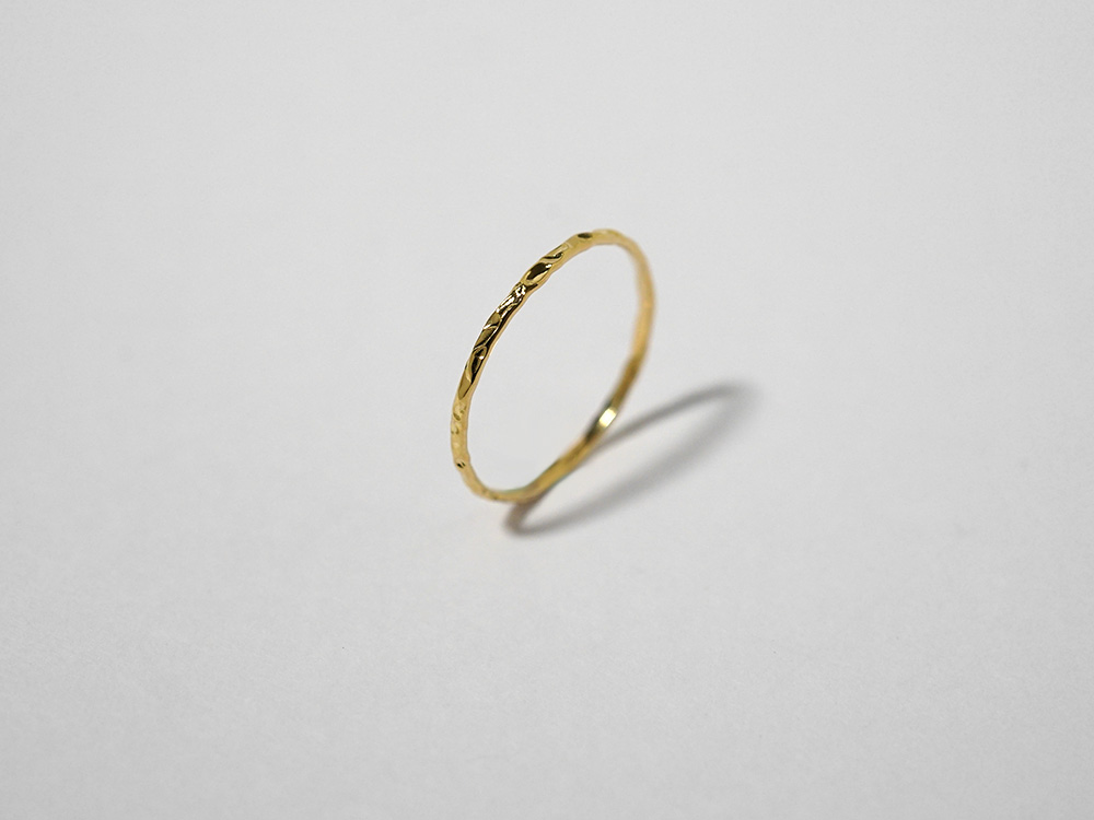 K18 ラヴァ リング レディース 女性用 18K 18金リング ピンキーリング