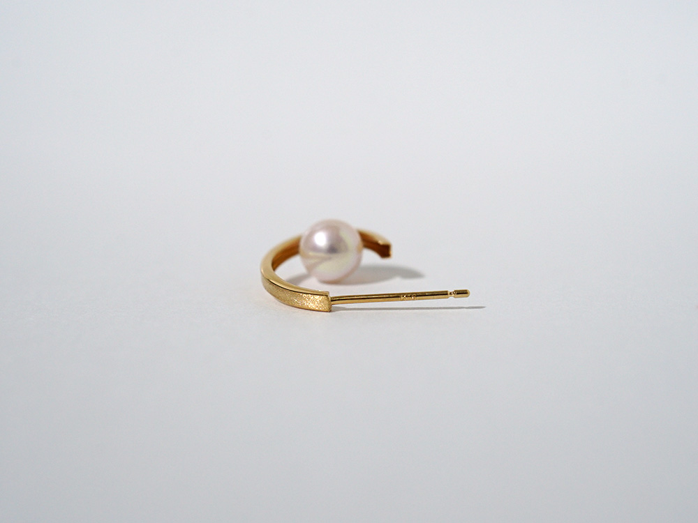 K18 ロス パール ピアス レディース 真珠ピアス 5mm 18K 18金 スタッド