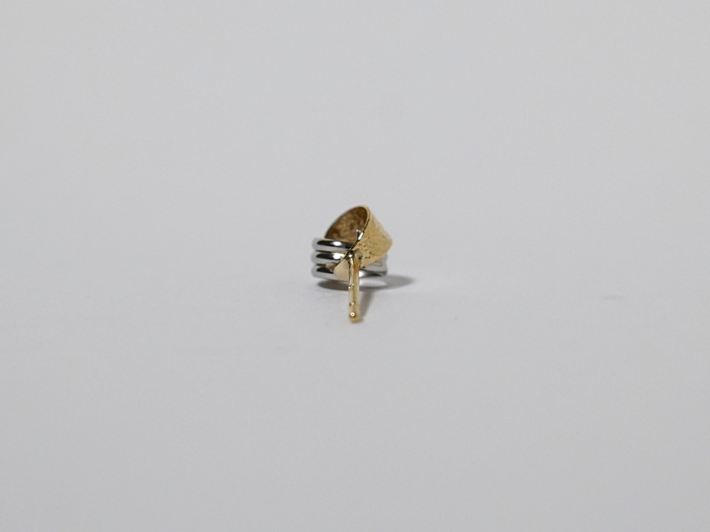 K18/Pt ビーナ コンビ ピアス レディース スタッドピアス ゴールド