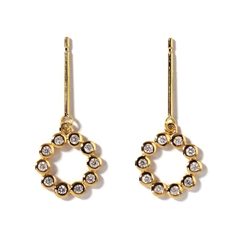 K18 ダイヤモンド フラメント ピアス ダイヤ 18k 18金 rph48987123