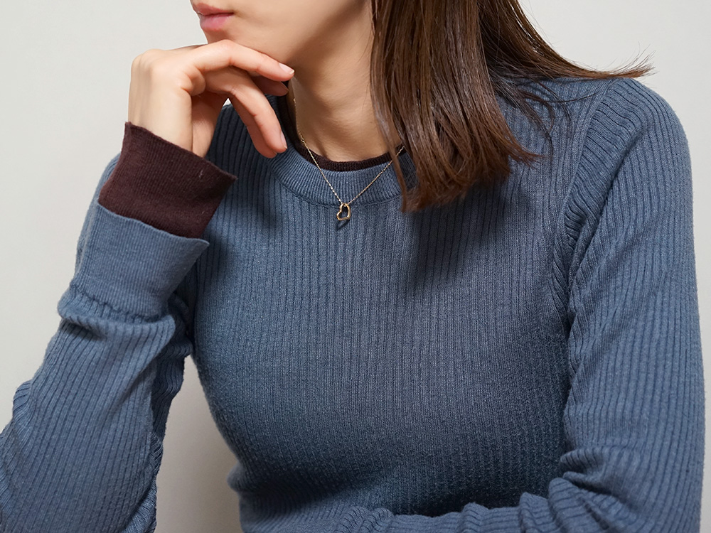 K18 オープンハート ペンダントトップ レディース 女性用 ゴールド
