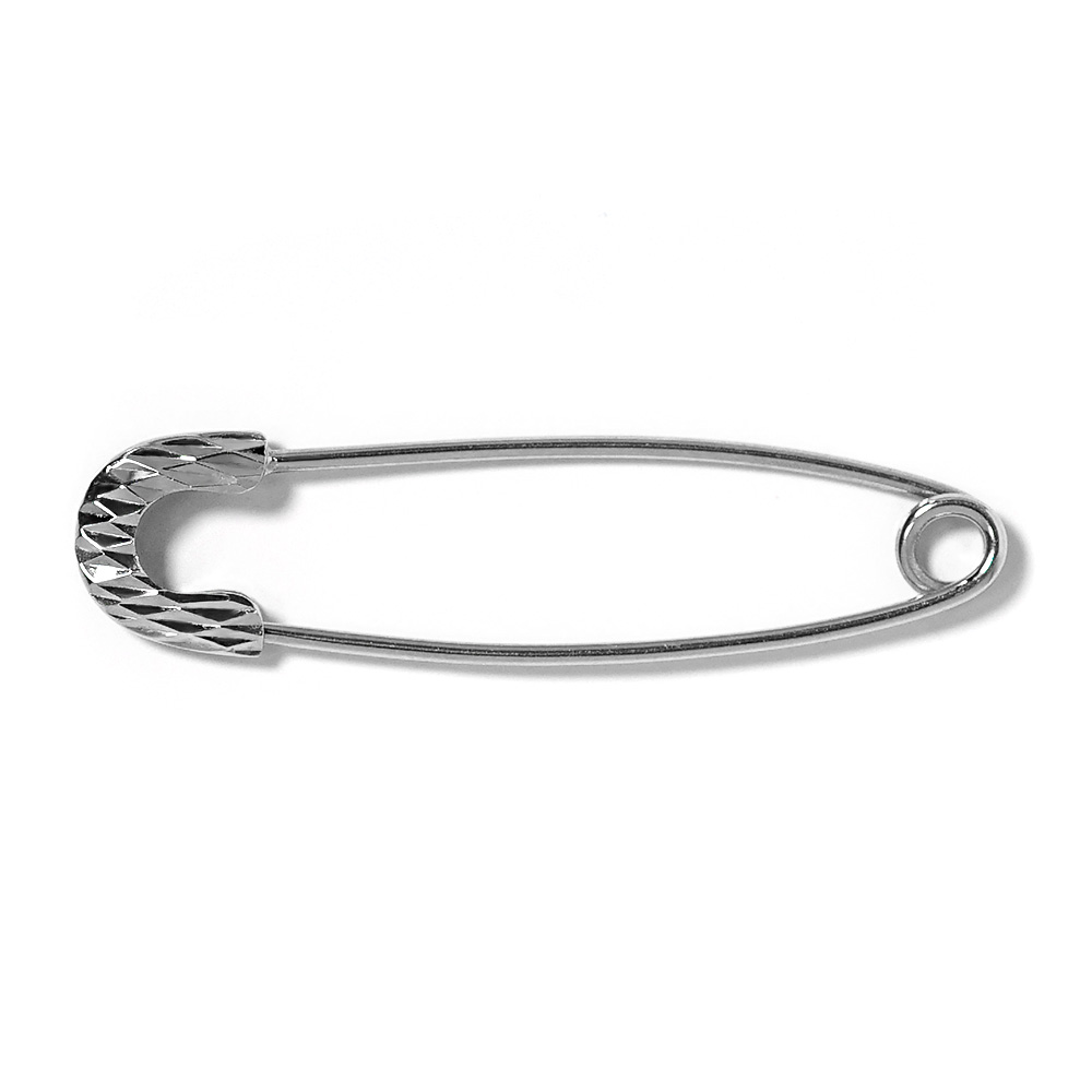 K18 ダイヤカット ピンブローチ レディース メンズ ユニセックス 18K