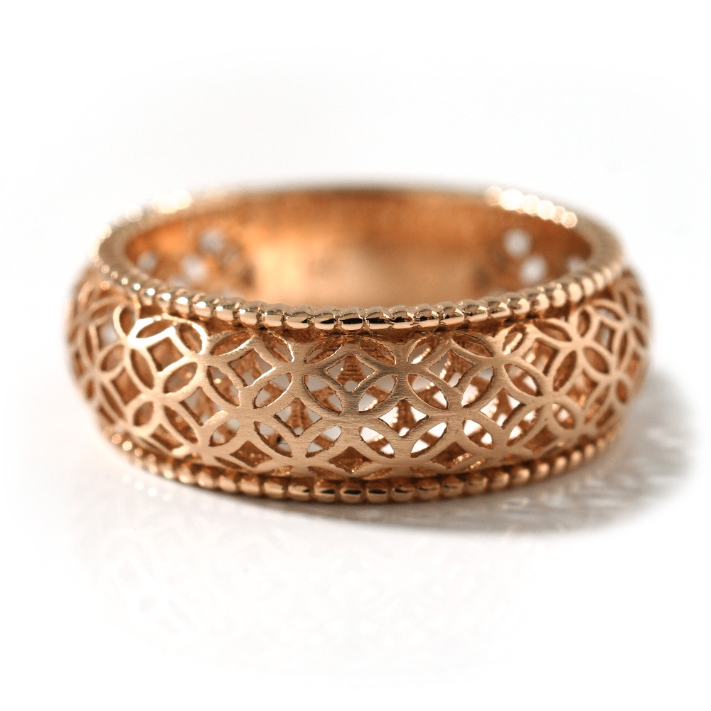 K18 シッポウ リング レディース メンズ 18K 18金 Pt ゴールド