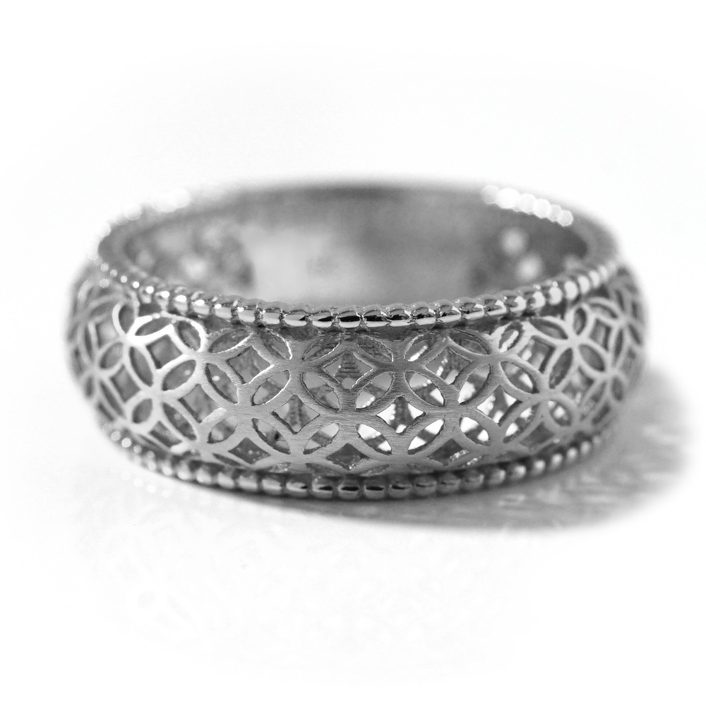 K18 シッポウ リング レディース メンズ 18K 18金 Pt ゴールド