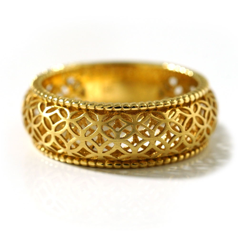 K18 シッポウ リング レディース メンズ 18K 18金 Pt ゴールド