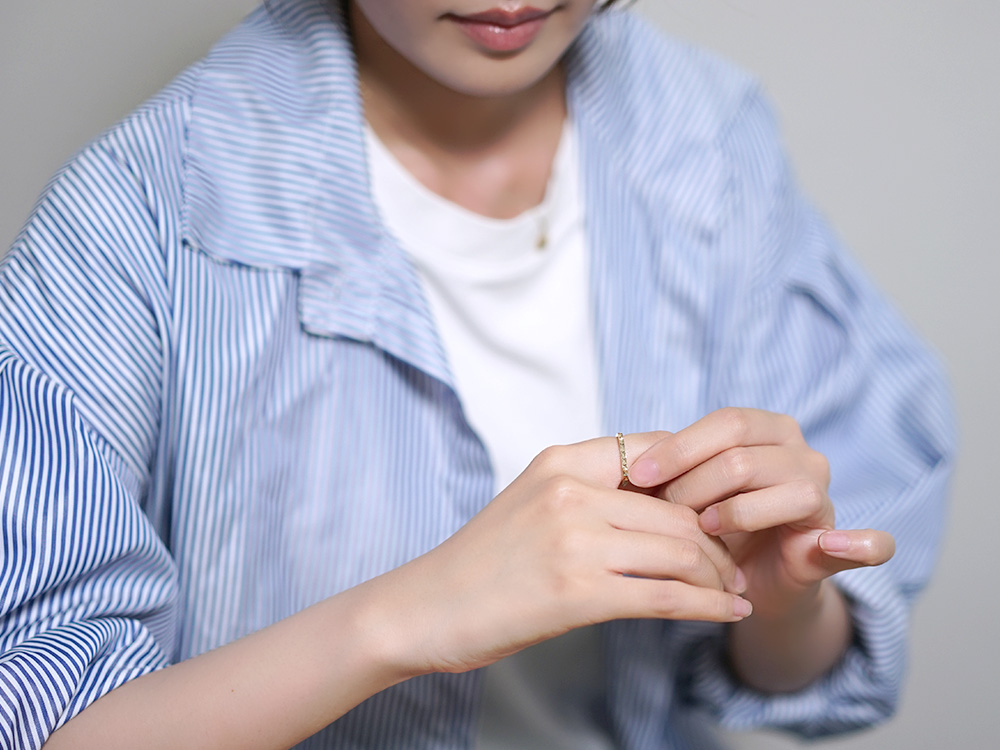 K18 クワドラータ リング レディース メンズ 18K 18金 Pt プラチナ