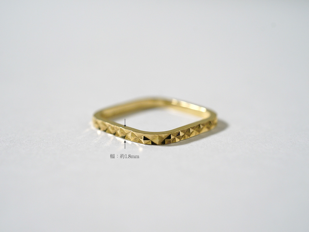 K18 クワドラータ リング レディース メンズ 18K 18金 Pt プラチナ