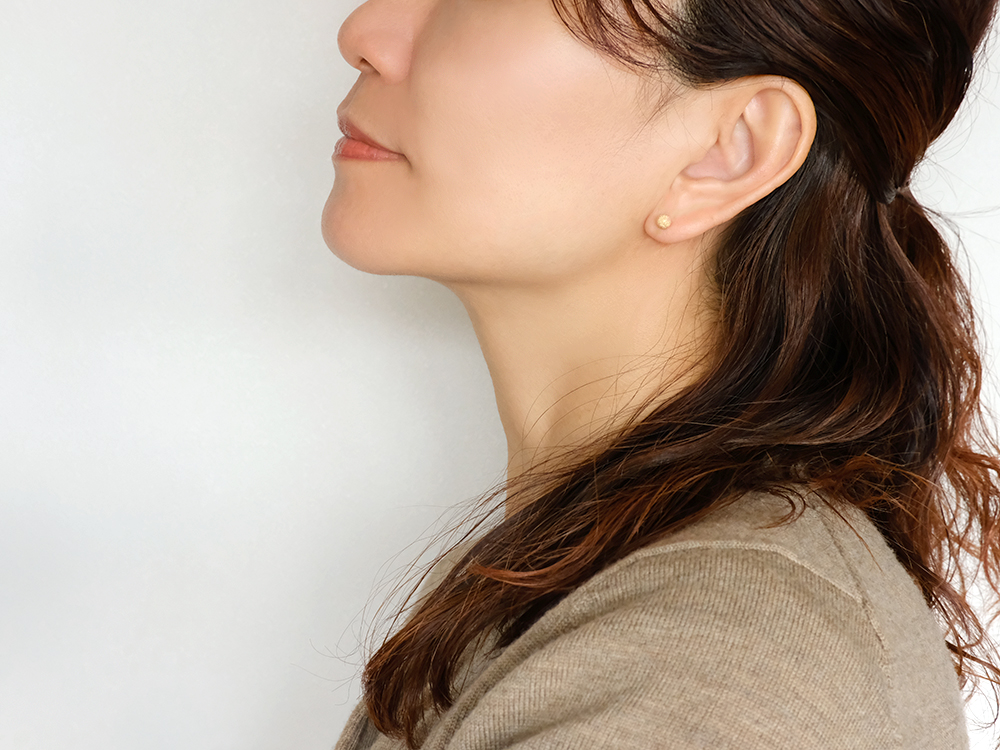 BAQLESS　5mmピンク スタッドピアス BAQLESS 5mmピンク スタッドピアス