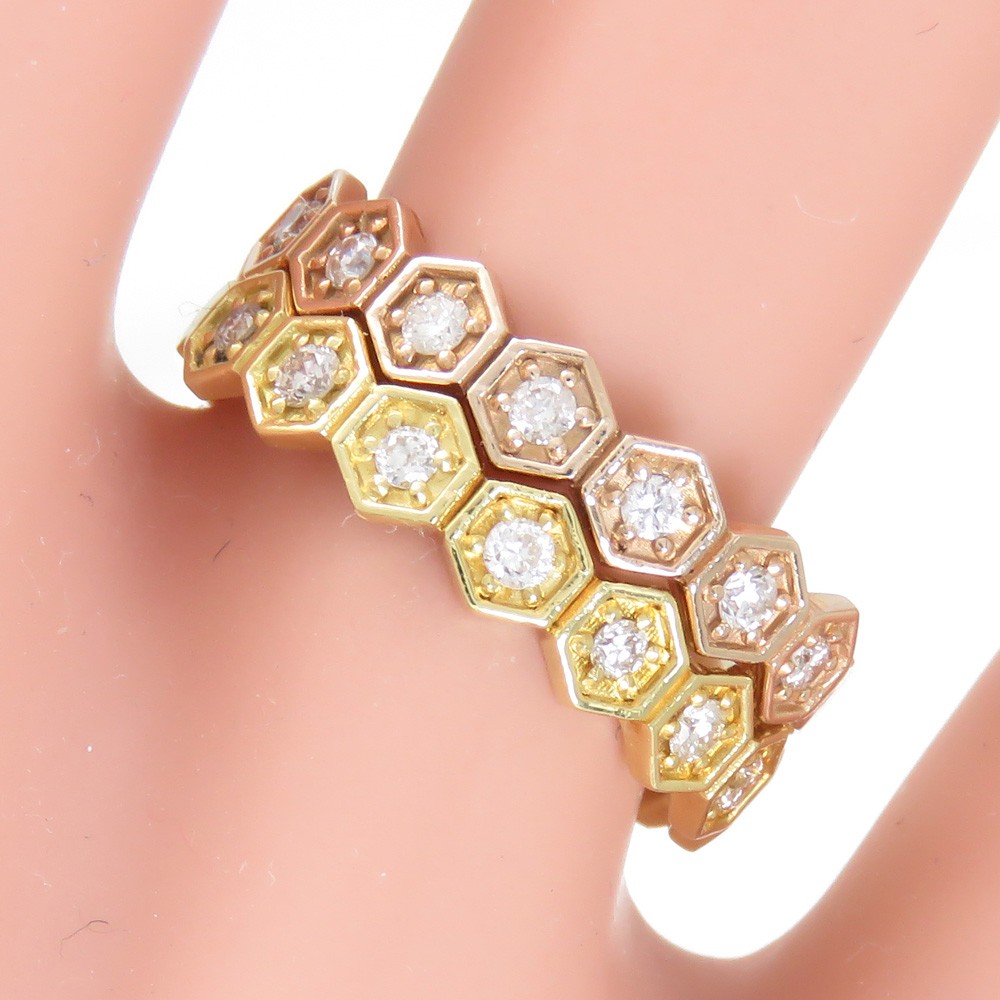 ひねりフープスィートテンダイヤk18 wg