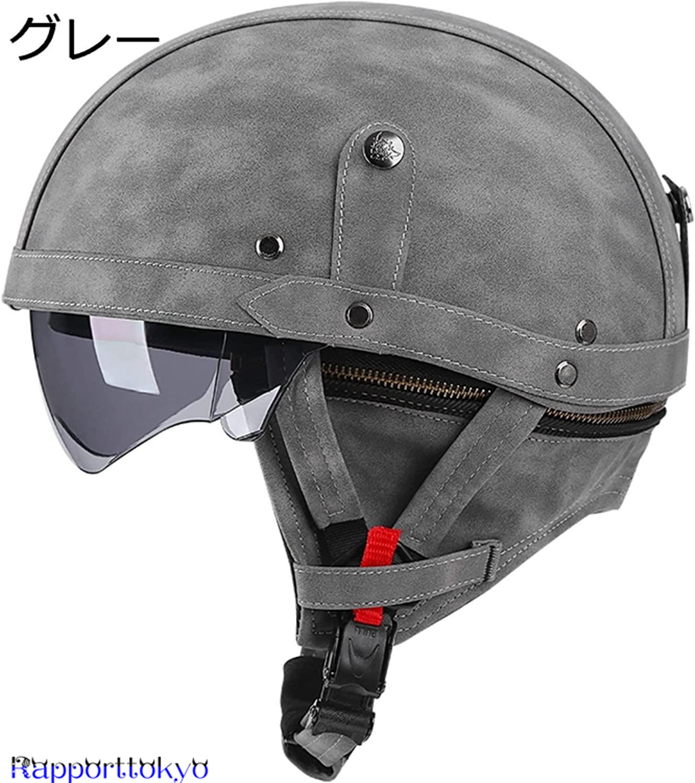 ポリス型 ヘルメット Woljay Retro Half Helmet 未使用