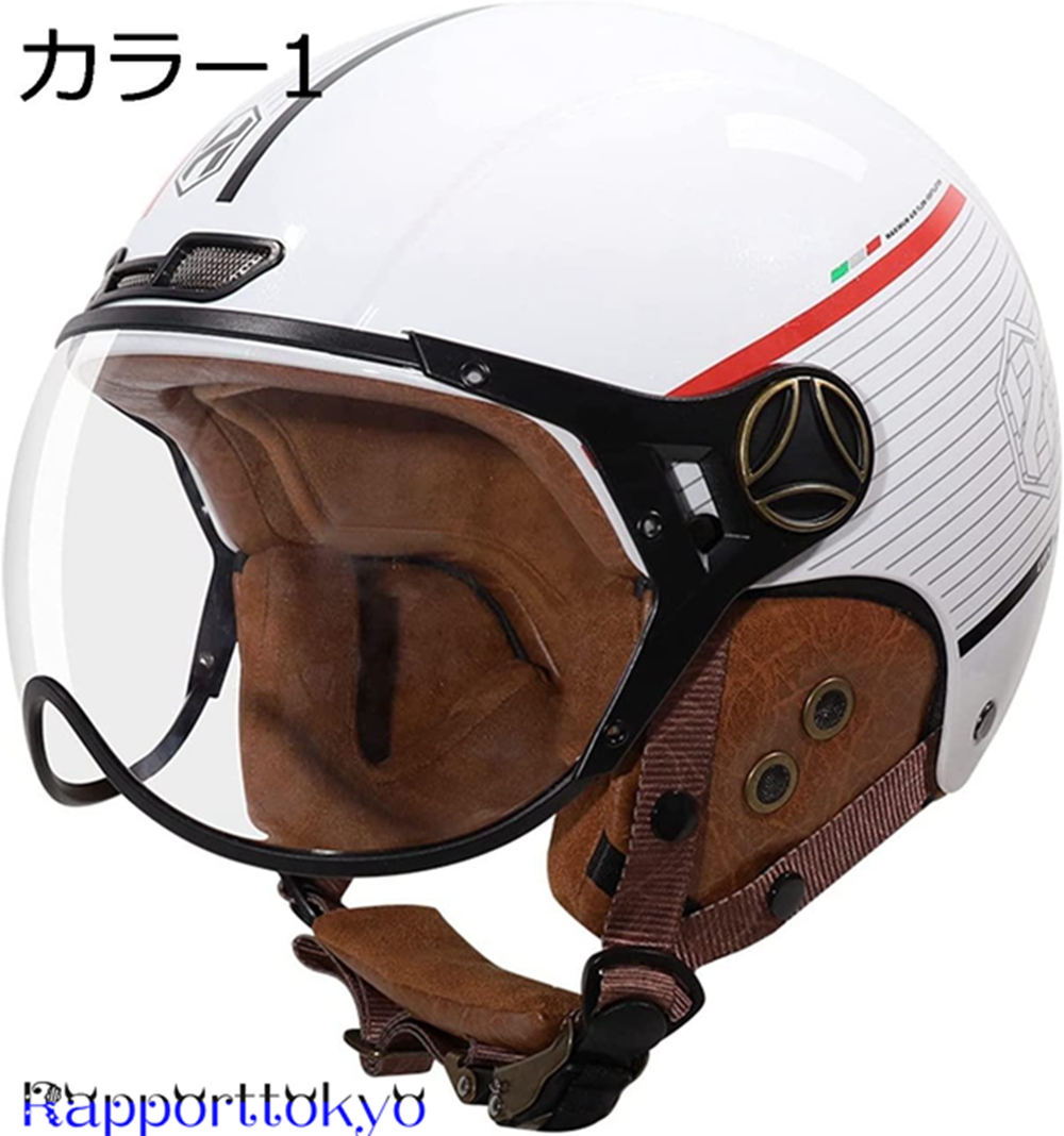 正規販売店 ヘルメット バイク オープンフェイス ヘルメットオート バイヘルメットジェット ヴィンテージ パイロットヘルメット ベスパクルーザースクーター Ecedot認定 ユニセックス Sk Works Co Jp