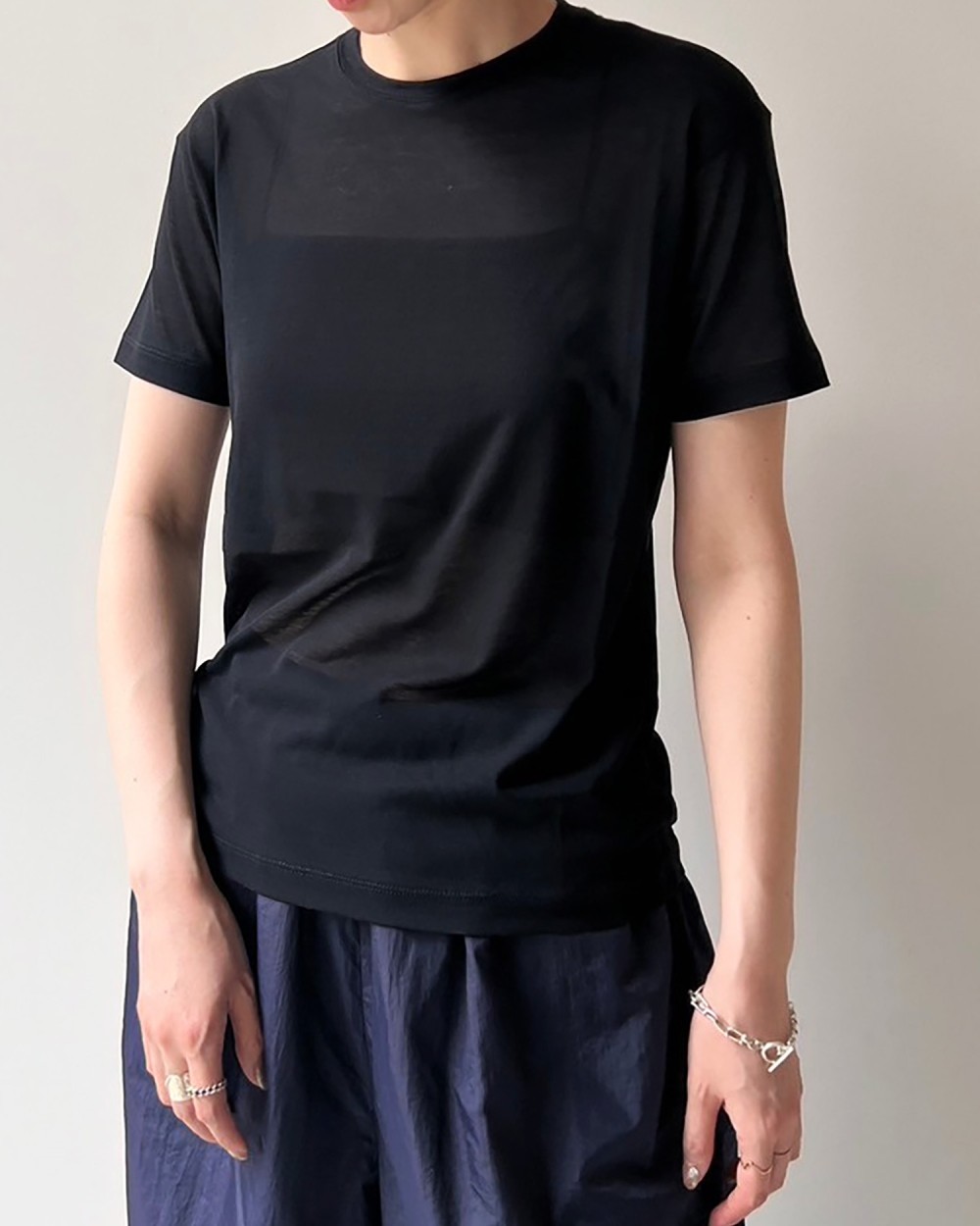 anuke(アンヌーク)Sheer Slub T-shirts 25春夏【62410606】T