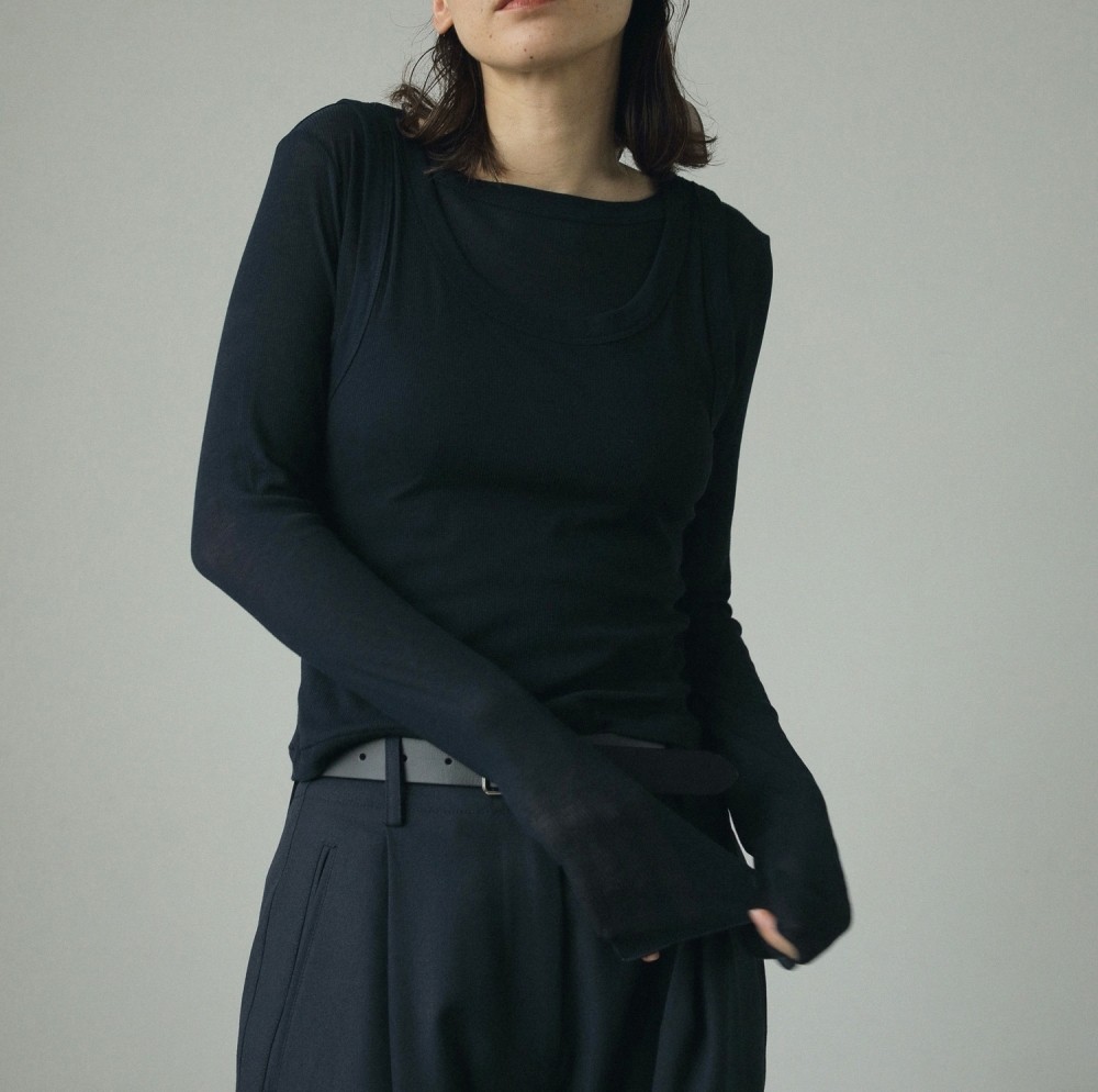 anuke Layered Rib Tops 62420611（その他トップス）｜anuke