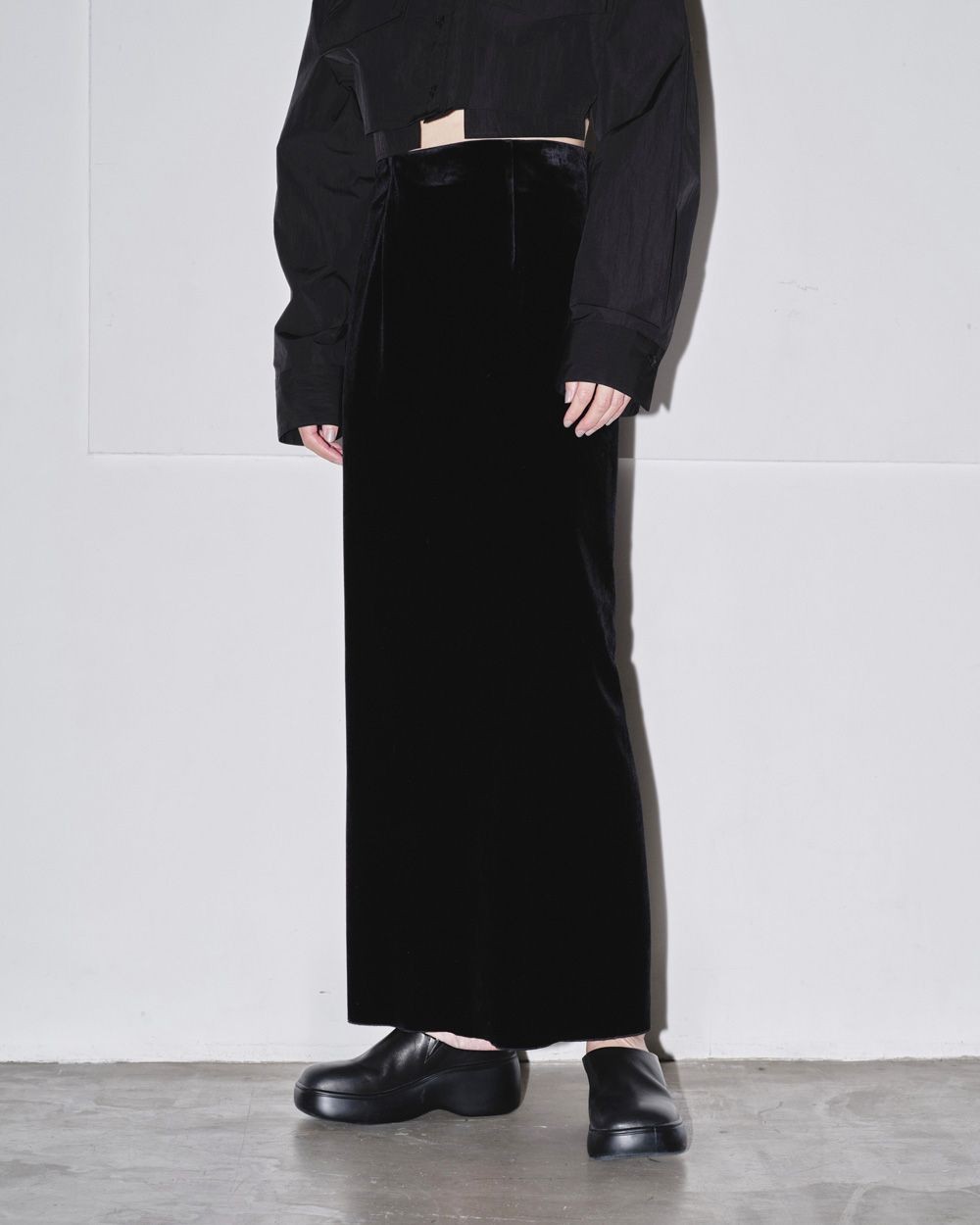 TODAYFUL (トゥデイフル）Pencil Velour Skirt 即日発送 SALE