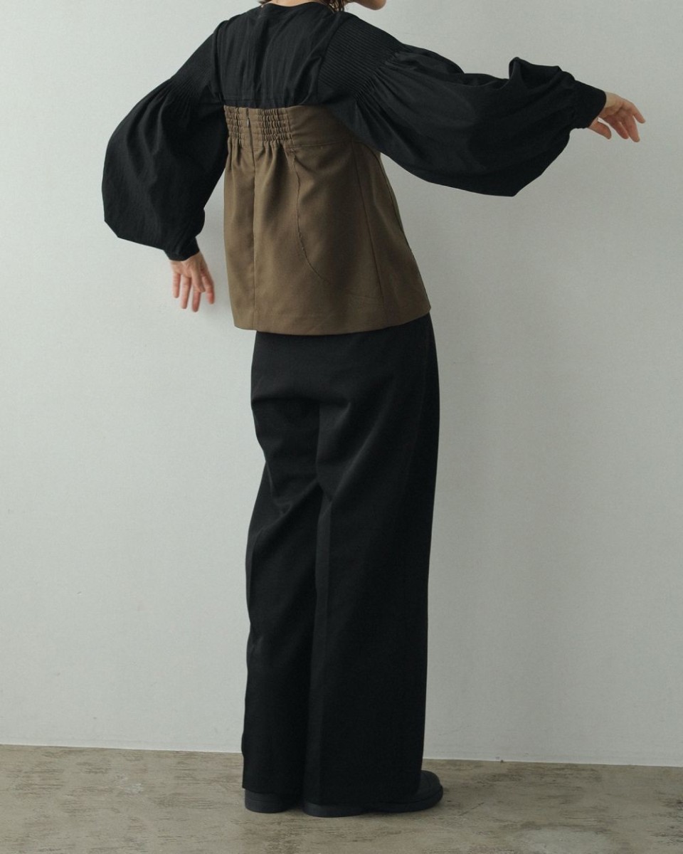 anuke（アンヌーク） (アンヌーク）Typewriter Pintuck Blouse 即日