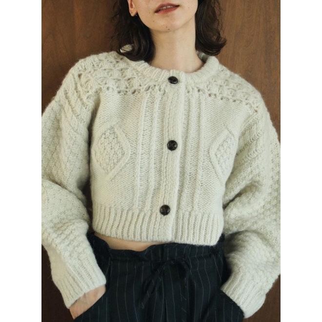 【最安値】anuke Melange Knit Cardigan ànuke online store（アンヌーク） / Melange Knit CardiganMelange