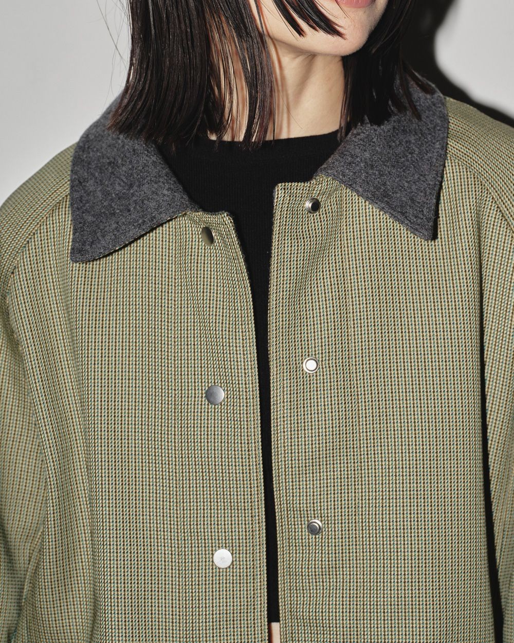 TODAYFUL (トゥデイフル）Houndstooth Raglan Jacket 即日発送