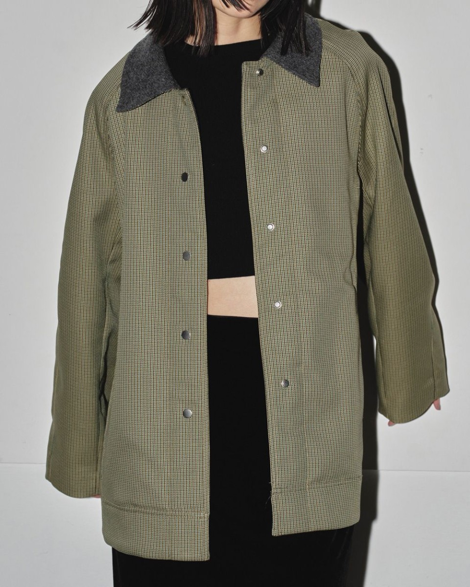 TODAYFUL (トゥデイフル）Houndstooth Raglan Jacket 即日発送