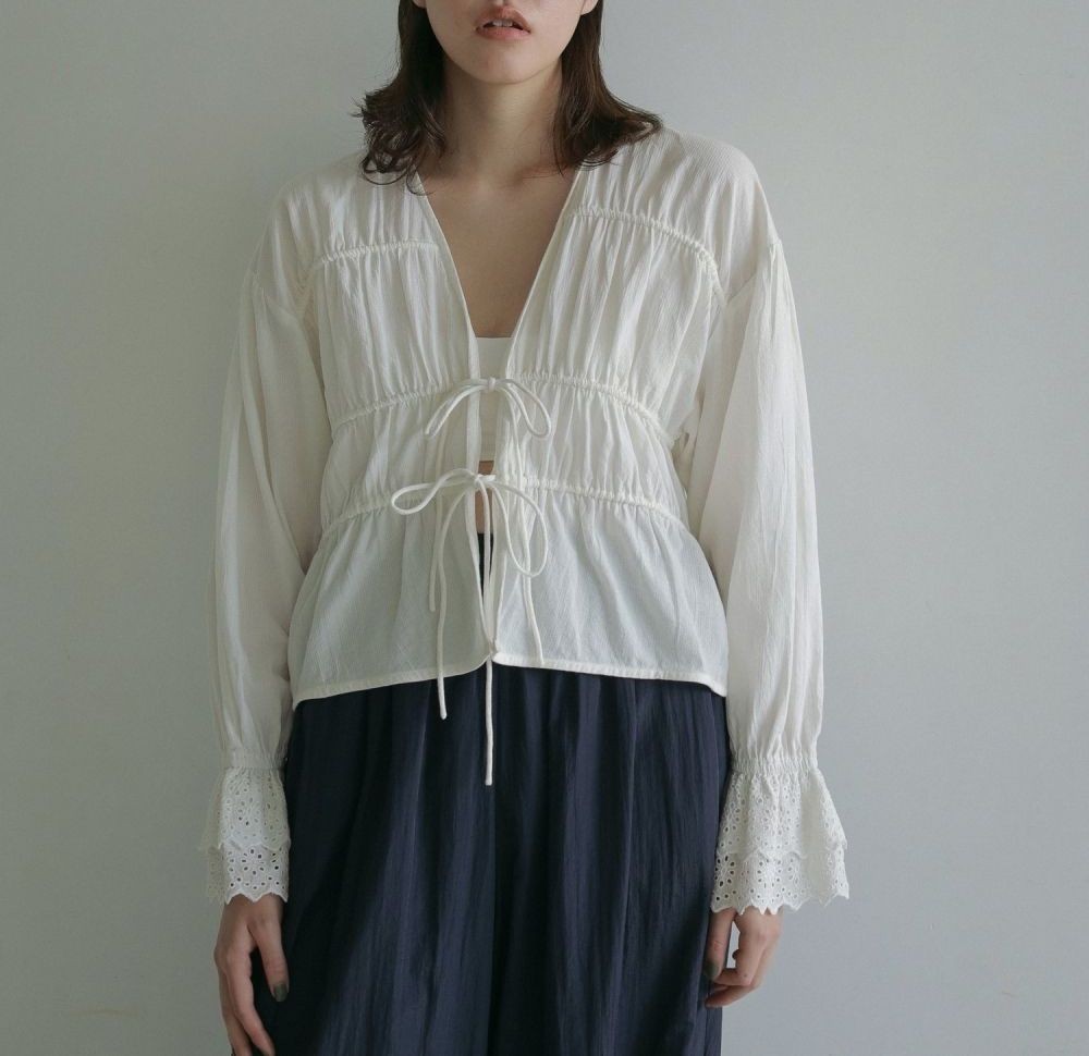 anuke（アンヌーク） (アンヌーク ）Vneck Lace Blouse 即納 : RAPTURE