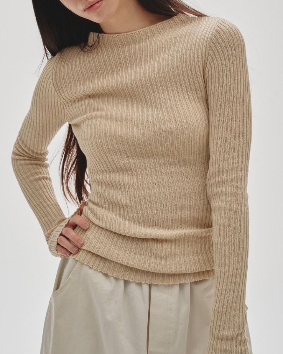 TODAYFUL - Turtle Neck Rib Knit 即日発送可能 TODAYFUL SALE (トゥデイフル）Boatneck Rib Knit 即日発送