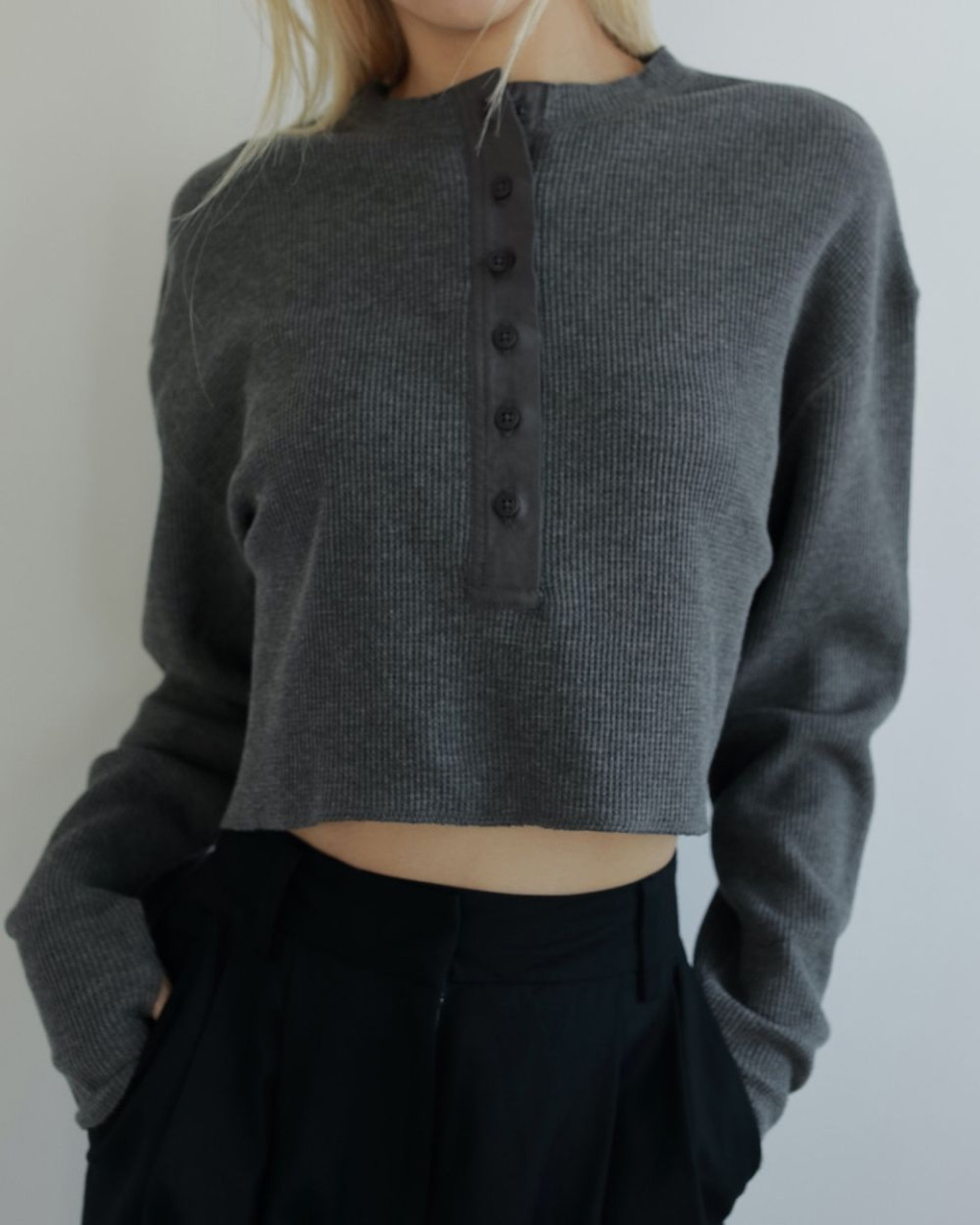 anuke Waffle Henley Tops アンヌーク magnet_174402495100.jpg