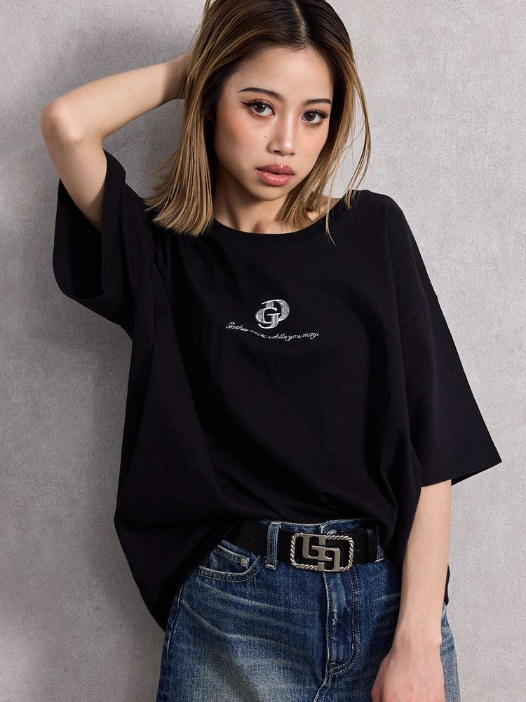 GYDA - GYDA　KISSvintageBIGTシャツ GYDA GYDA（ジェイダ）BACK bijou BIG Tシャツ 即納 : RAPTURE