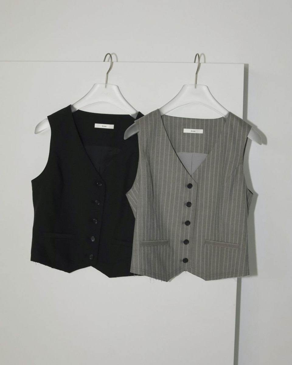 anuke アンヌーク*Cutoff Over Vest anuke ANUKE (アンヌーク）Compact Cutoff Vest 即日発送