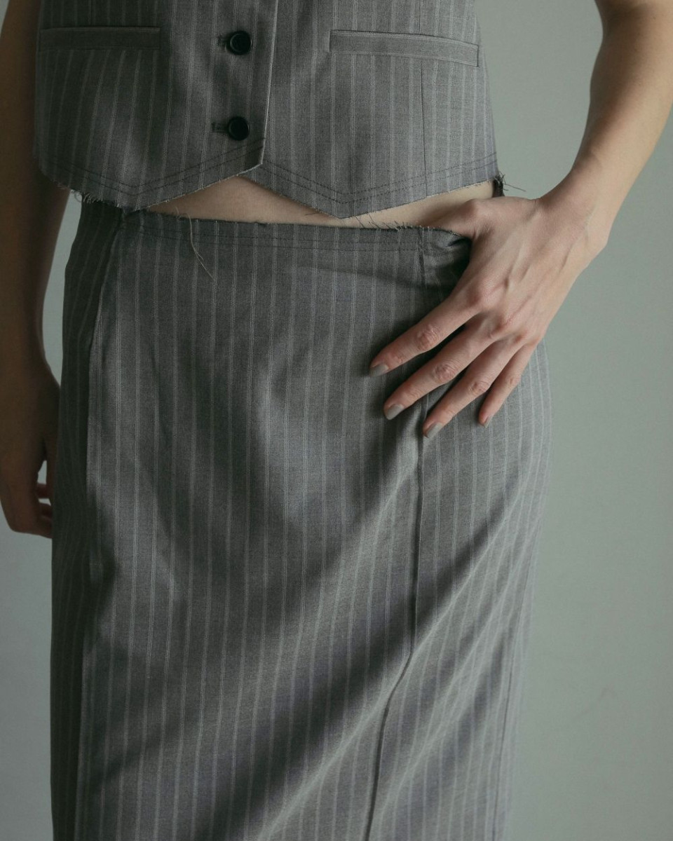 anuke アンヌーク　ette Pencil Skirt anuke（アンヌーク） (アンヌーク）Cutoff Pencil Skirt 即日発送 SALE