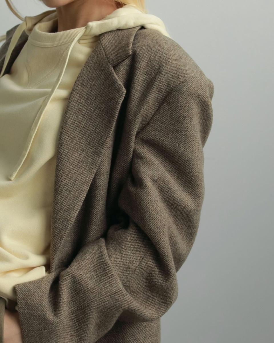 anuke（アンヌーク） Herringbone Wool Jacket 即日発送 : RAPTURE