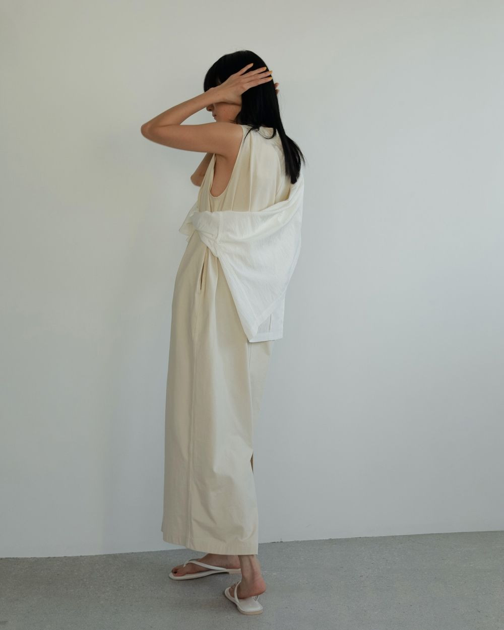 値下げ【anuke アンヌークTwill Uneck Onepiece】 ànuke online store（アンヌーク） / Twill Uneck OnepieceTwill