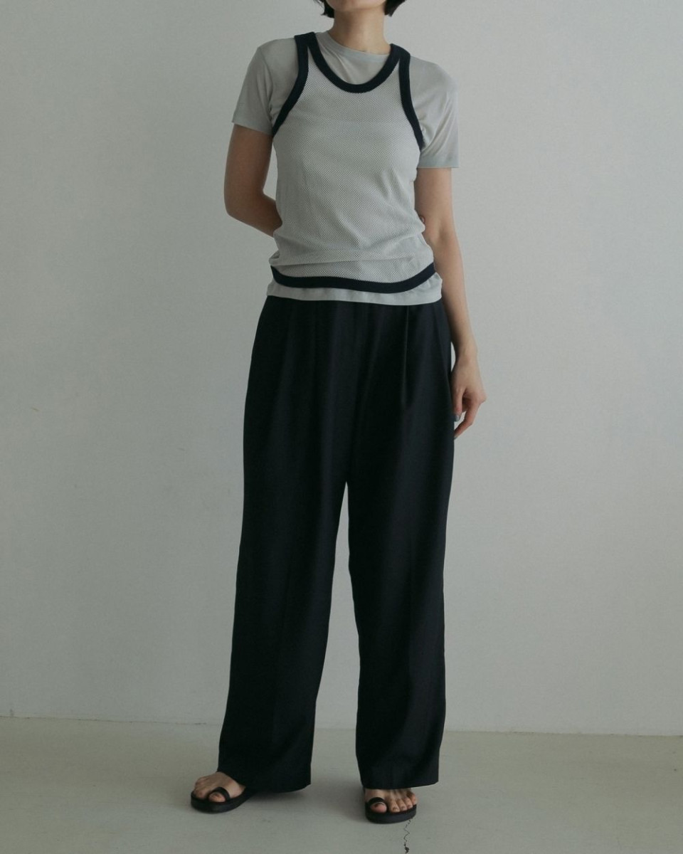anuke アンヌーク　Backopen Mesh Tops Backopen Check Tops/anuke'62510405 - Select Shop Loozel