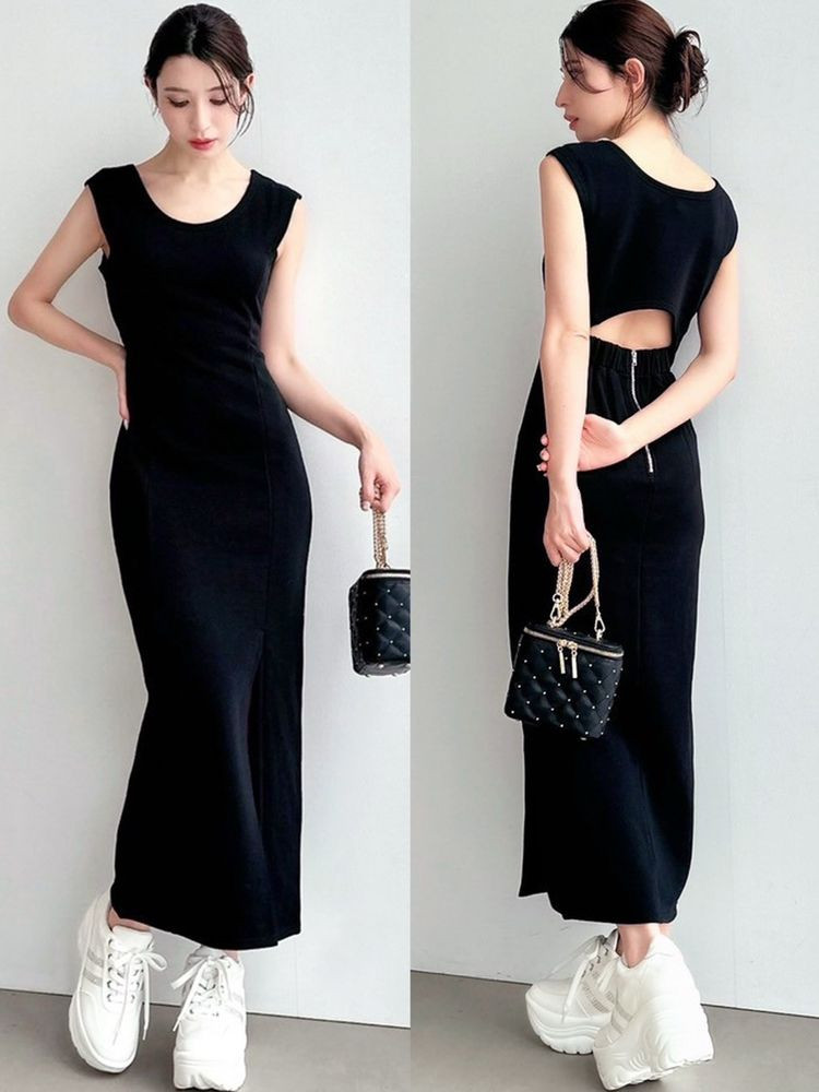 RESEXXY（リゼクシー） 【WEB限定】バックオープンスリットワンピース