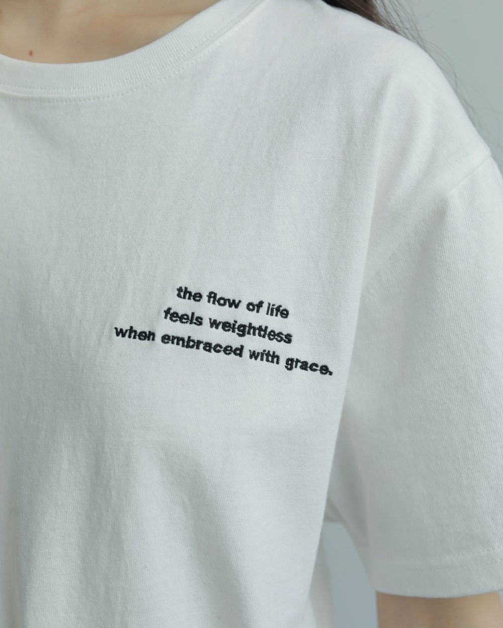 anuke（アンヌーク） Embroidery Logo T-shirts 即日発送 : RAPTURE