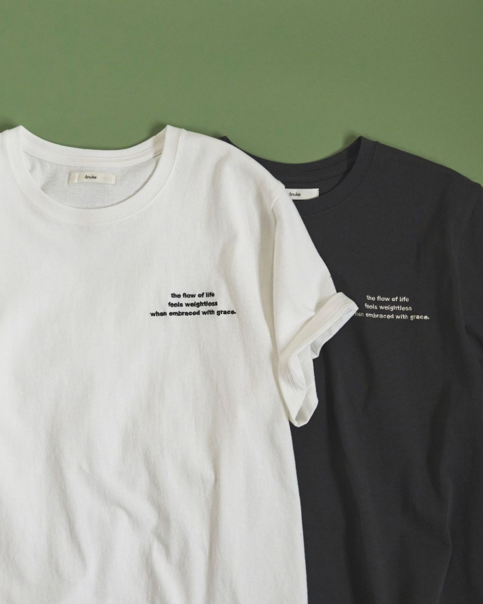 anuke（アンヌーク） Embroidery Logo T-shirts 即日発送 : RAPTURE