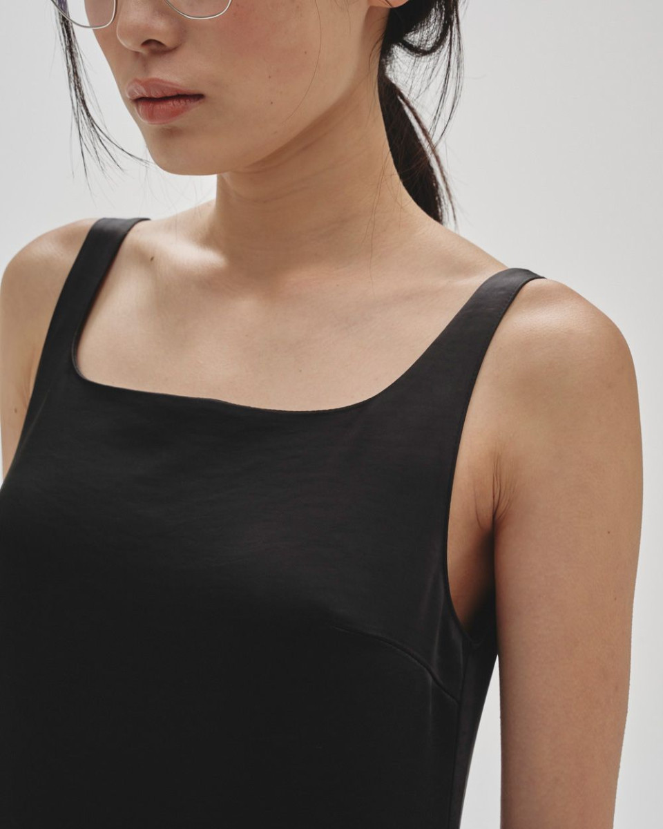 TODAYFUL トゥデイフル Squareneck Satin Dress 即納 : RAPTURE - 通販