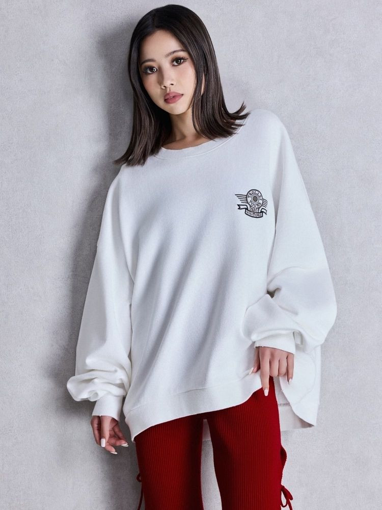 GYDA ドルマンスウェットトップス GYDA（ジェイダ） BEVERLY HILLS ドルマンスウェットトップス 即納